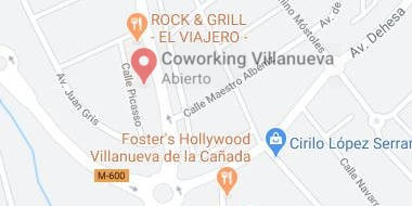 Localizacion Coworking Villanueva en Villanueva de la Cañada